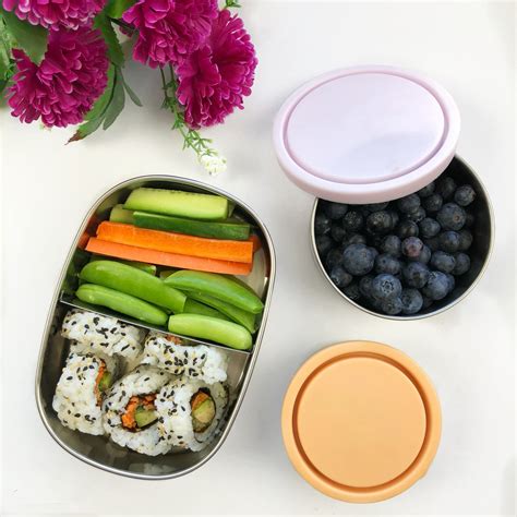 ever eco stainless steel bento box|ever eco stackable mini container.